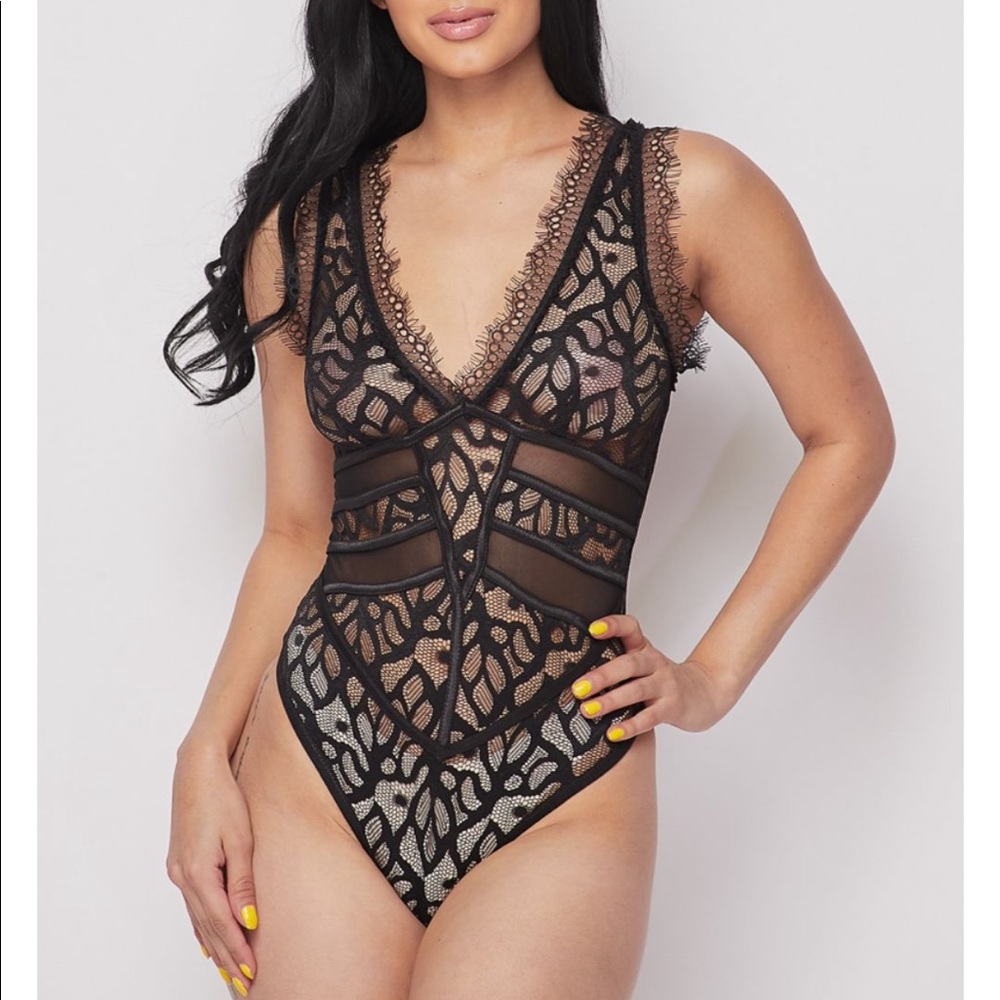 Black Lace Bodysuit